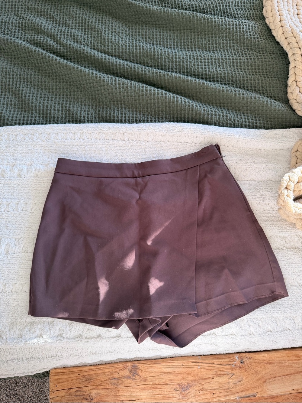 Dynamite  Brown Skort Shorts - Classic Casual